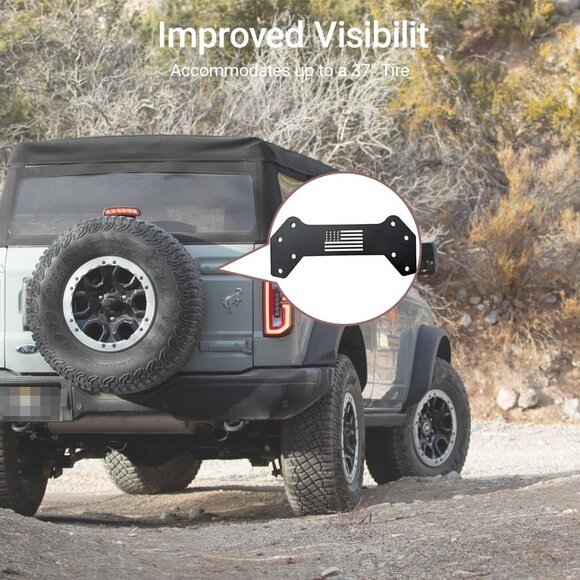New Ford Bronco 3rd Brake Light Extension Bracket - Picture 1 of 6